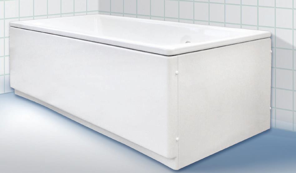 vannas sānu panelis EasyPanel, 800 mm, balts